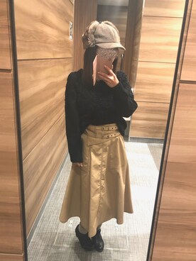 ゆんさん（レディース・156cm）の冬コーディネート