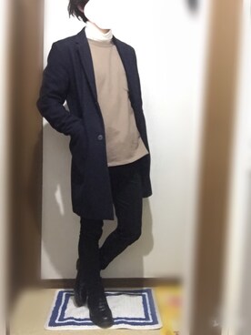 「Dr. Martens（ドクターマーチン）のDr.Martens (ドクターマーチン)/1461 3EYE GIBSON SHOES（その他シューズ）」を使った、ゆうとさん（メンズ・175cm）の冬コーディネート
