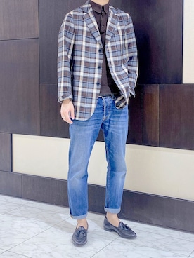 「SIVIGLIA（シビリア）のアイテム」を使った、salvaさん（メンズ・170cm）の秋コーディネート