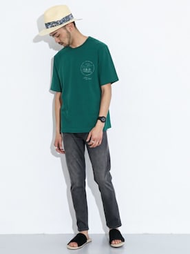 「パナマハット」｜DOORS MENSさん（メンズ・176cm）の夏コーディネート