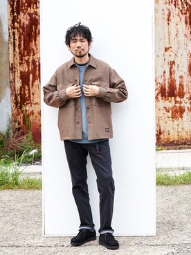 「PENDLETON（ペンドルトン）のアイテム（その他アウター）」を使った、DOORS MENSさん（メンズ・176cm）の夏コーディネート