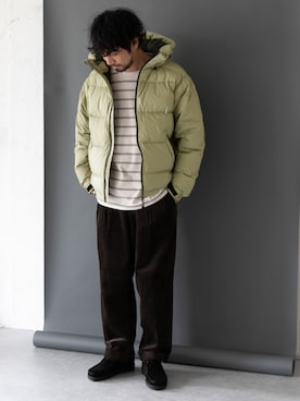 「NANGA（ナンガ）のアイテム」を使った、DOORS MENSさん（メンズ・176cm）の秋コーディネート