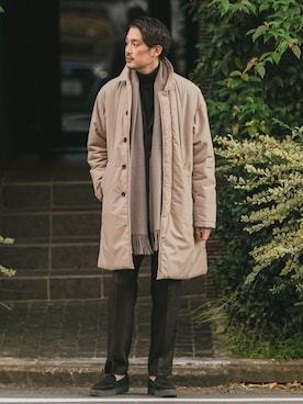 「URBAN RESEARCH DOORS（アーバンリサーチドアーズ）のアイテム（マフラー）」を使った、DOORS MENSさん（メンズ・176cm）の秋コーディネート