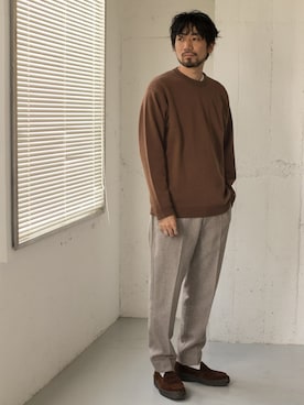 「SANDERS（サンダース）のアイテム」を使った、DOORS MENSさん（メンズ・176cm）の冬コーディネート