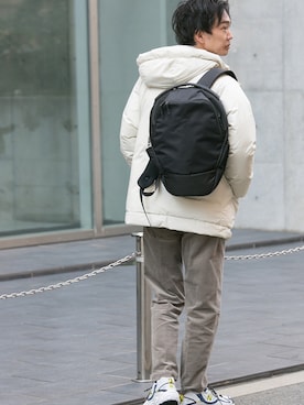 「URBAN RESEARCH DOORS（アーバンリサーチドアーズ）の【別注】小松マテーレ×DOORS　ダウンパーカー∴（ダウンジャケット/コート）」を使った、DOORS MENSさん（メンズ・176cm）の冬コーディネート