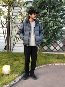 「NANGA（ナンガ）のアイテム（ダウンジャケット/コート）」を使った、DOORS MENSさん（メンズ・176cm）の冬コーディネート