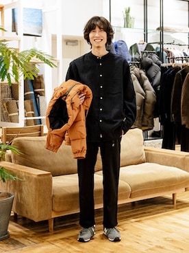 「NANGA（ナンガ）のアイテム（ダウンジャケット/コート）」を使った、DOORS MENSさん（メンズ・176cm）の冬コーディネート