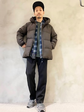 「URBAN RESEARCH DOORS（アーバンリサーチドアーズ）のアイテム（マフラー）」を使った、DOORS MENSさん（メンズ・176cm）の冬コーディネート