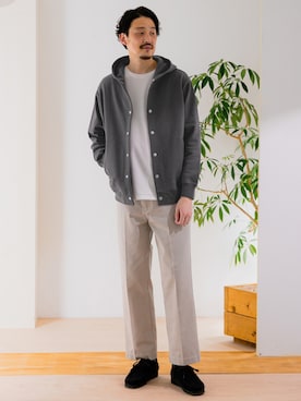 パーカーを使った オーガニックコットン のメンズ人気ファッションコーディネート Wear