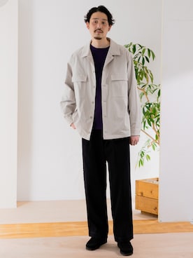 「URBAN RESEARCH DOORS（アーバンリサーチドアーズ）のアイテム（ミリタリージャケット）」を使った、DOORS MENSさん（メンズ・176cm）の冬コーディネート