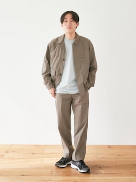 「春カラー」｜「アイテム（カバーオール）」を使った、DOORS MENSさん（メンズ・176cm）の春コーディネート
