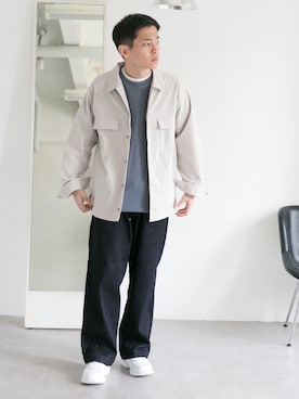 「URBAN RESEARCH DOORS（アーバンリサーチドアーズ）のアイテム（ミリタリージャケット）」を使った、DOORS MENSさん（メンズ・176cm）の春コーディネート