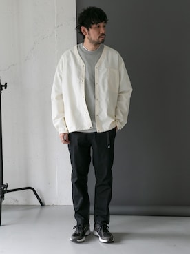 「BURLAP OUTFITTER」｜「アイテム（ブルゾン）」を使った、DOORS MENSさん（メンズ・176cm）の春コーディネート