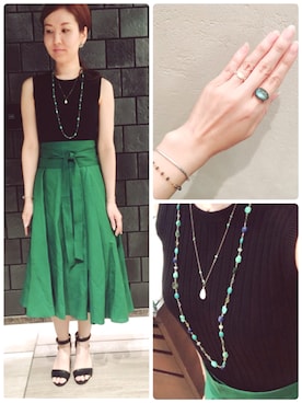 「anq.（アンク）のアイテム」を使った、クークロワッサン グランフロント大阪店さん（レディース・160cm）の春コーディネート