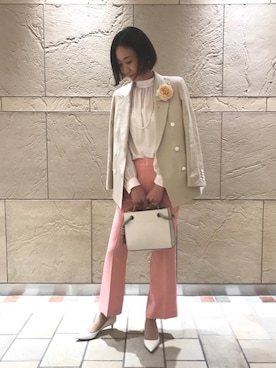 「tnc（ティンク）のアイテム」を使った、奥澤　朋子さん（レディース・165cm）の冬コーディネート