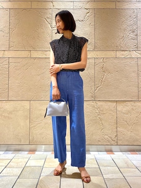 奥澤　朋子さん（レディース・165cm）の夏コーディネート