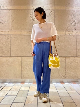 奥澤　朋子さん（レディース・165cm）の夏コーディネート