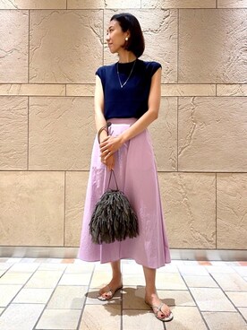 奥澤 朋子さん(レディース・165cm)の夏コーディネート