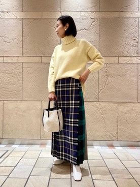 奥澤　朋子さん（レディース・165cm）の秋コーディネート