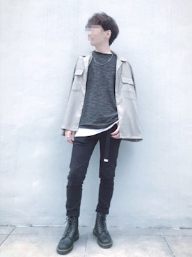 「UNIQUE（ユニーク）のアイテム」を使った、sudさん（メンズ・176cm）の春コーディネート