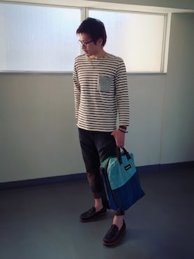 「KRIS VAN ASSCHE（クリスヴァンアッシュ）のアイテム（アクセサリー）」を使った、C2さん（メンズ・172cm）の夏コーディネート