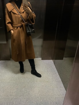 「STUART WEITZMAN（スチュアートワイツマン）のアイテム（ブーツ）」を使った、Maryangさん（レディース・160cm）の秋コーディネート