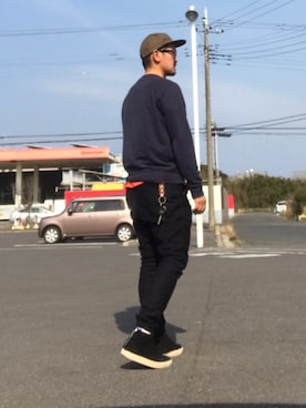 「OUTERKNOWN（アウターノーン）のアイテム」を使った、BillyBob さん（メンズ・174cm）の春コーディネート