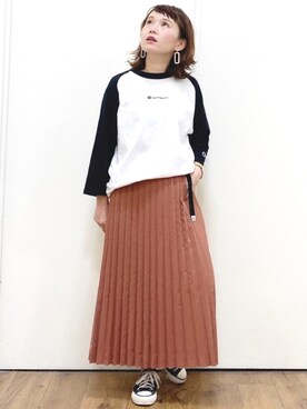 「CAMP7」｜「アイテム（アナログ腕時計）」を使った、m@さん（レディース・155cm）の秋コーディネート