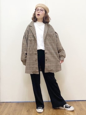 まーちゃん（m@）さん（レディース・155cm）の秋コーディネート