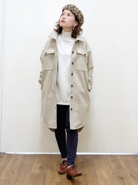 「Right-on（ライトオン）のアイテム（その他アウター）」を使った、m@さん（レディース・155cm）の秋コーディネート