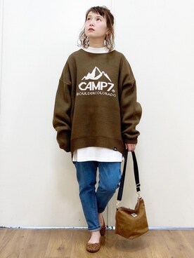 「CAMP7」｜「アイテム（バレエシューズ）」を使った、m@さん（レディース・155cm）の秋コーディネート