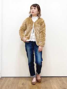 「DAISO（DAISO）のアイテム」を使った、m@さん（レディース・155cm）の秋コーディネート