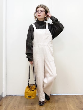 「アイテム（ドレスシューズ）」を使った、m@さん（レディース・155cm）の冬コーディネート