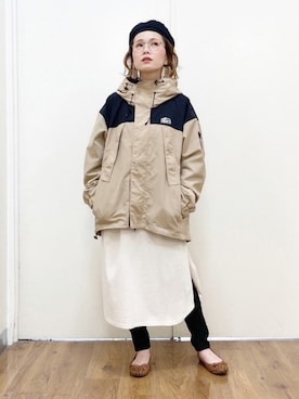 「CAMP7」｜「アイテム（その他）」を使った、m@さん（レディース・155cm）の冬コーディネート