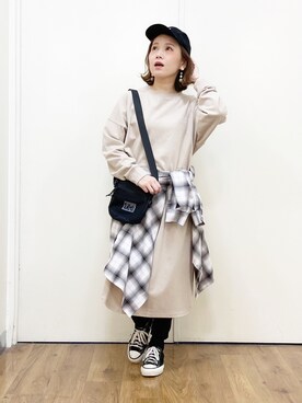 まーちゃん（m@）さん（レディース・155cm）の冬コーディネート