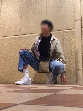 「SEVENDAYS=SUNDAY（セブンデイズサンデイ）のアイテム（ニットキャップ/ビーニー）」を使った、りくとさん（メンズ・176cm）の秋コーディネート