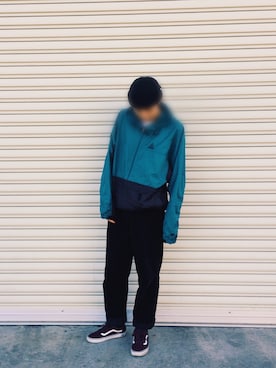 「SEVENDAYS=SUNDAY（セブンデイズサンデイ）のアイテム（ニットキャップ/ビーニー）」を使った、りくとさん（メンズ・177cm）の秋コーディネート