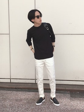 「PRADA（プラダ）のアイテム」を使った、kikuyasuさん（メンズ・175cm）の春コーディネート