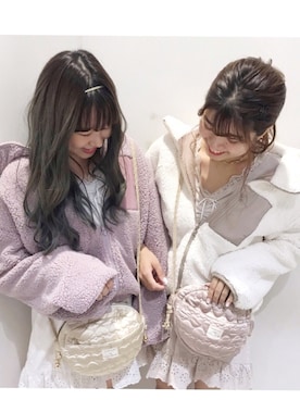 「NICE CLAUP（ナイスクラップ）のアイテム（ブルゾン）」を使った、MANAMIさん（レディース・165cm）の秋コーディネート