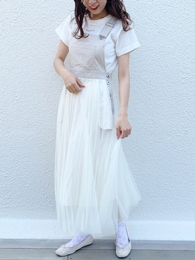 「NICE CLAUP（ナイスクラップ）のアイテム（ワンピース/ドレス）」を使った、MANAMIさん（レディース・165cm）の春コーディネート