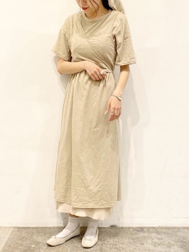 「NICE CLAUP（ナイスクラップ）のアイテム（ワンピース/ドレス）」を使った、MANAMIさん（レディース・165cm）の春コーディネート
