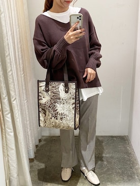 「RETRO GIRL（レトロガール）のアイテム（その他シューズ）」を使った、MANAMIさん（レディース・165cm）の秋コーディネート