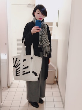 「KBF+」｜「アイテム（ブルゾン）」を使った、麻衣さん（レディース・165cm）の冬コーディネート