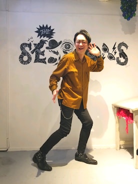 「WEGO（ウィゴー）のアイテム（ウォレットチェーン）」を使った、JGさん（メンズ・176cm）の秋コーディネート