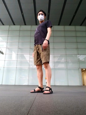 「ROXD（ロッド）のアイテム（アクセサリー）」を使った、JGさん（メンズ・176cm）の夏コーディネート
