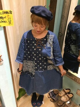 「チチカカ」｜「アイテム（パンプス）」を使った、やまださん（レディース・153cm）の冬コーディネート