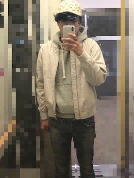 「BEAMS（ビームス）のアイテム（MA-1）」を使った、ベストさん（メンズ・170cm）の春コーディネート