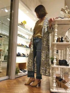 「enchanted（エンチャンテッド）のアイテム」を使った、enchanted staffさん（レディース・153cm）の春コーディネート