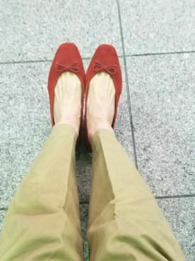 「THE SHINZONE（ザ　シンゾーン）のアイテム（チノパンツ）」を使った、enchanted staffさん（レディース・153cm）の春コーディネート