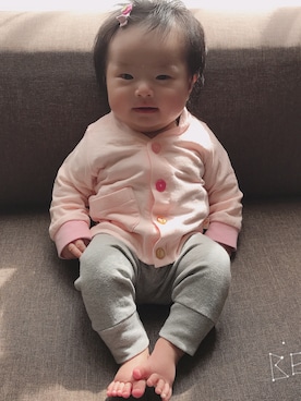 「baby ampersand（ベビーアンパサンド）のアイテム」を使った、kotowereさん（キッズ・70cm）の冬コーディネート